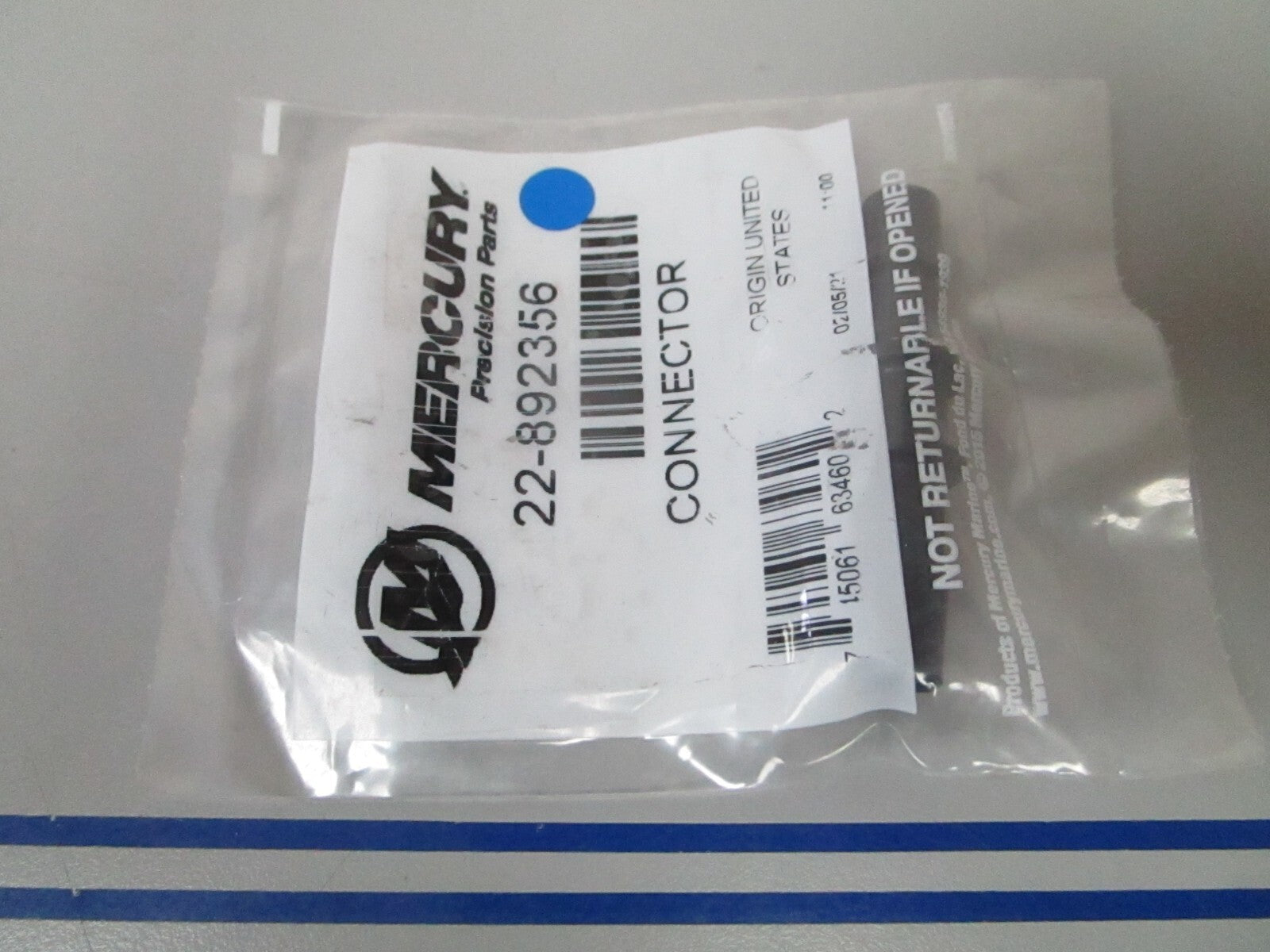 *NEW OEM* 0810 Mercury Quicksilver Connector 22-892356