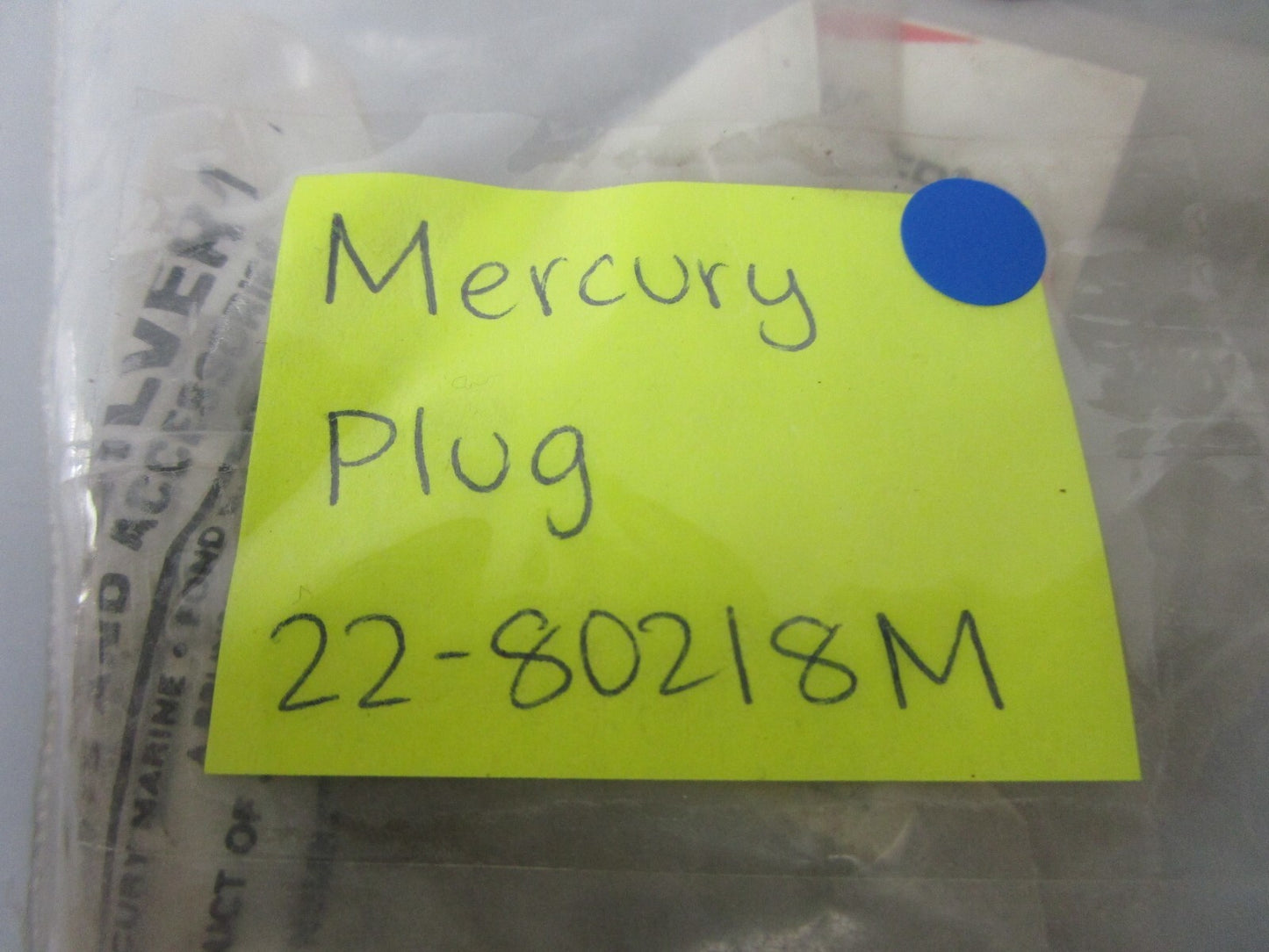 *NEW OEM* 0810 Mercury Quicksilver Plug 22-80218M