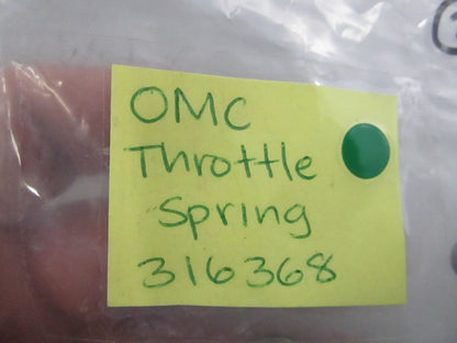 NEW OEM 316368 0316368 OMC Johnson Evinrude Throttle Spring 0810
