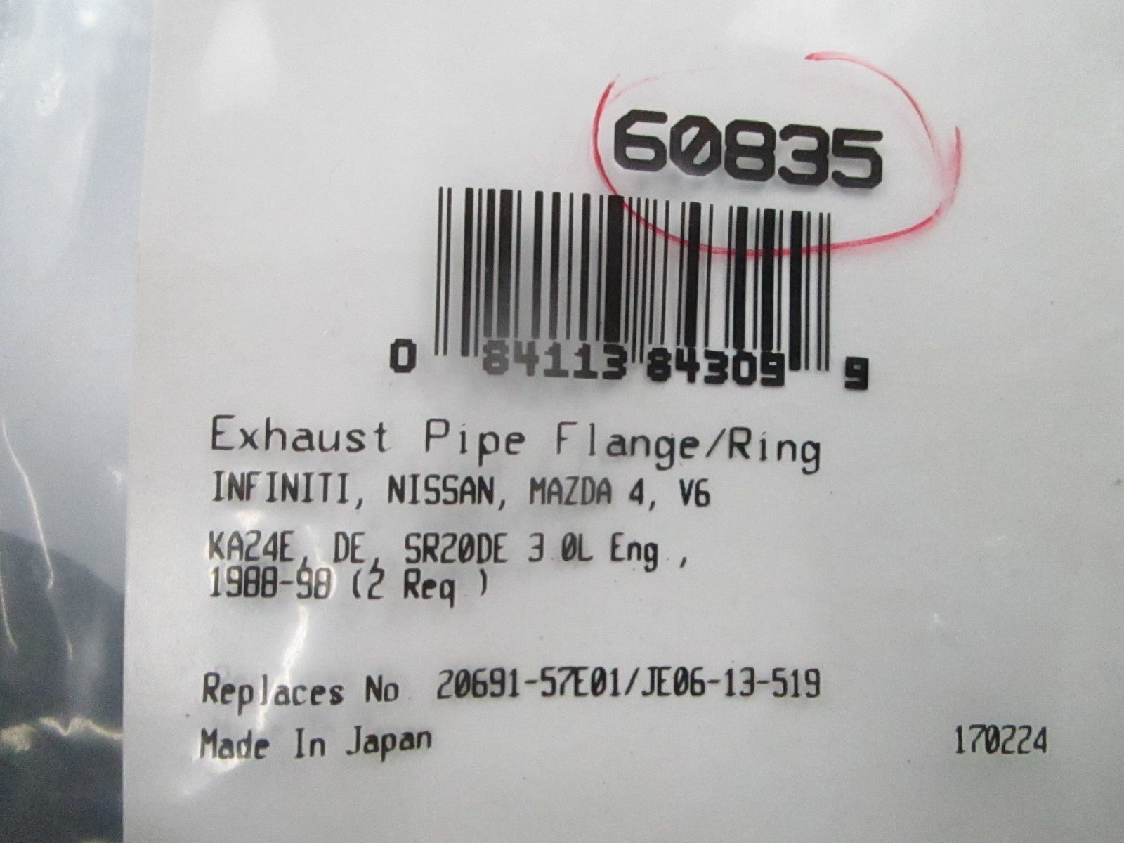 *NEW* 0810 Fel-Pro Ring 60835
