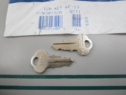 NEW OEM (LOT OF 2) 501528 0501528 OMC Johnson Evinrude KF 13 Ignition Key 0810