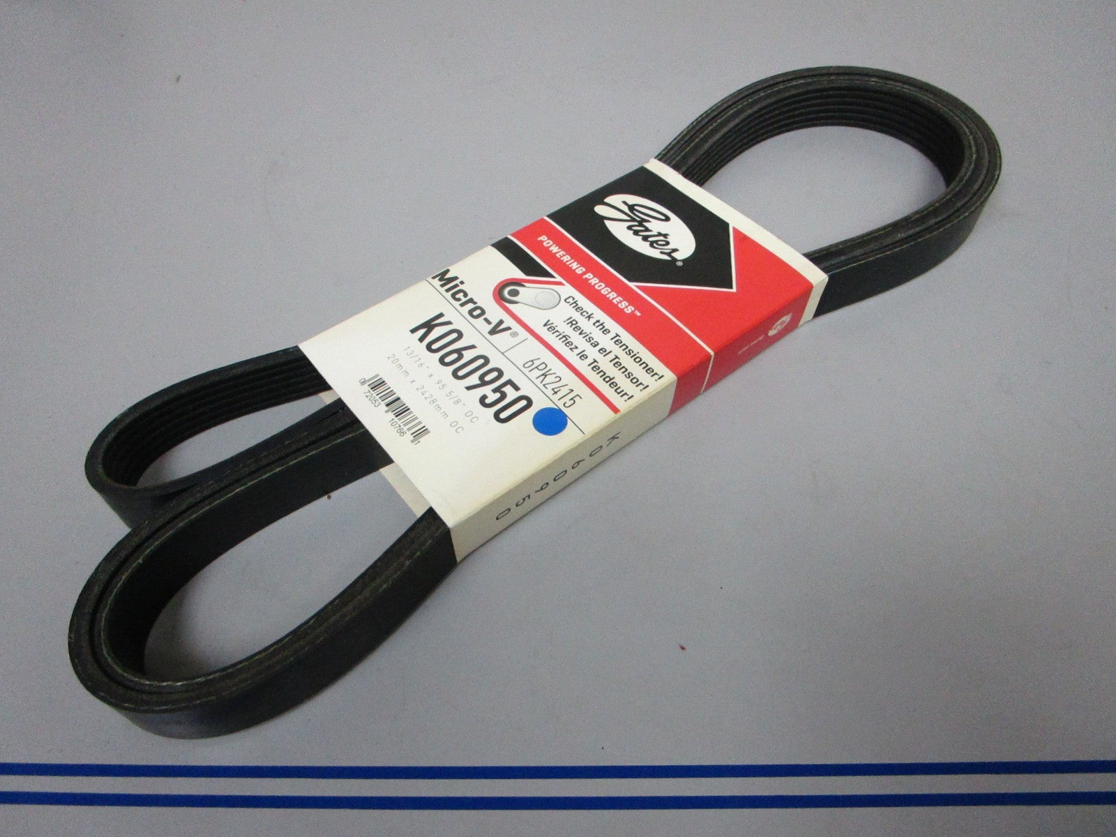 NEW K060950 Gates Micro-V 13/16" x 95 ⅝" Serpentine Belt 0720