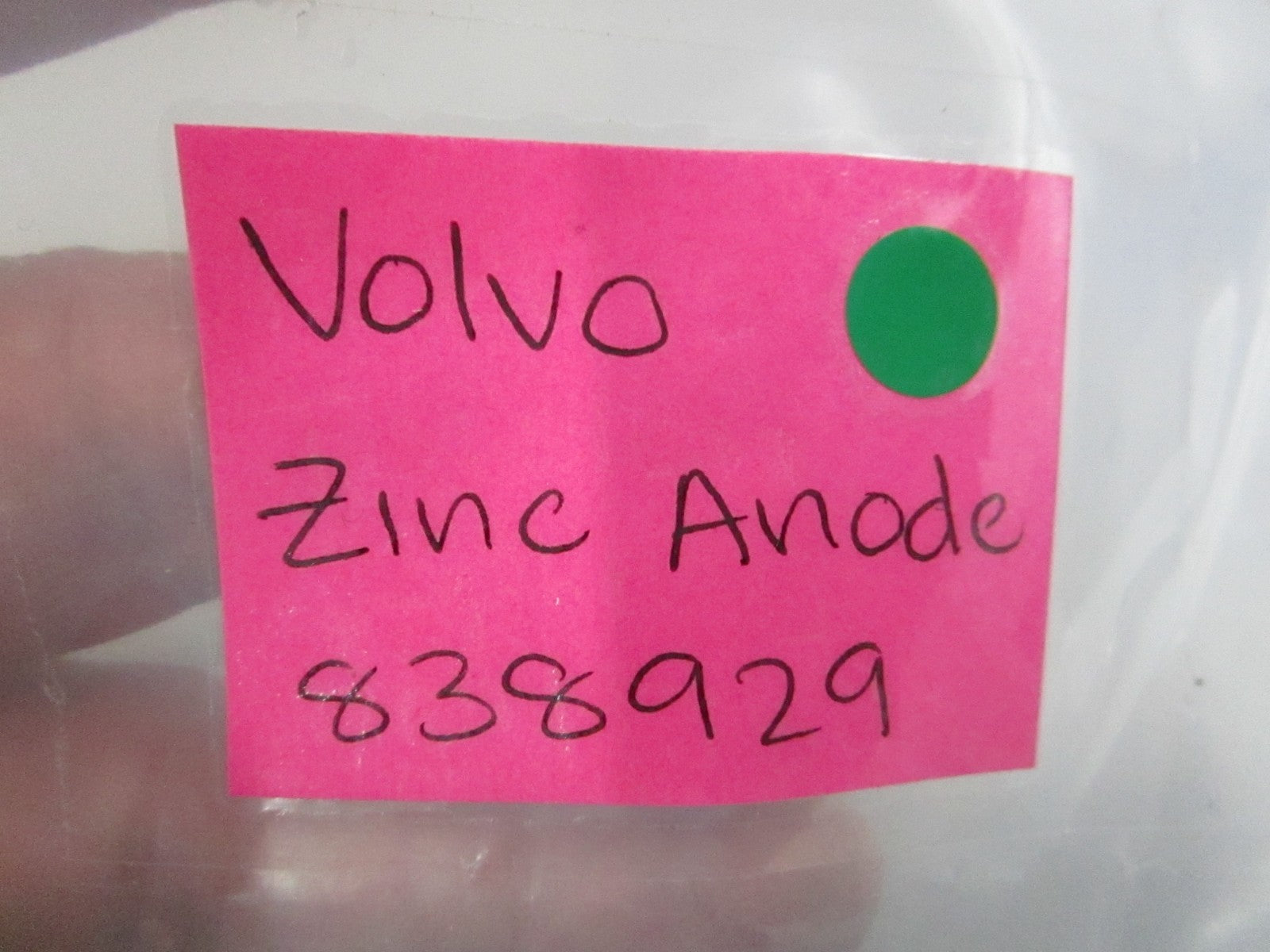 NEW OEM 838929 Volvo Penta Zinc Anode 0810