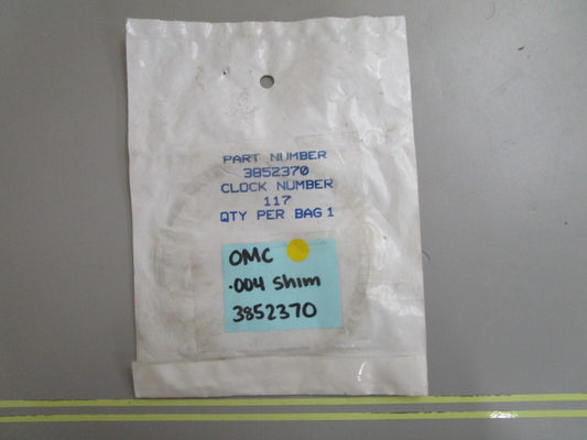 *NEW OEM* 0810 OMC Johnson Evinrude .004 Shim 3852370