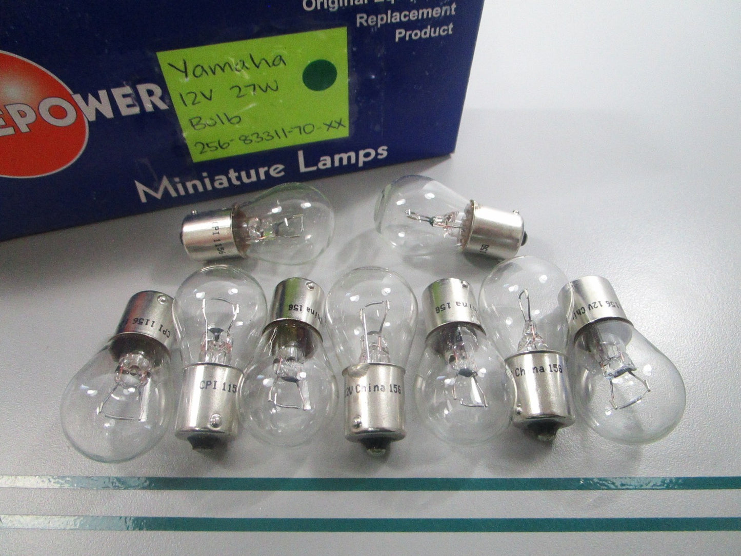 NEW OEM (LOT OF 9) 256-83311-70-XX Yamaha 12V 27W Bulb 0810