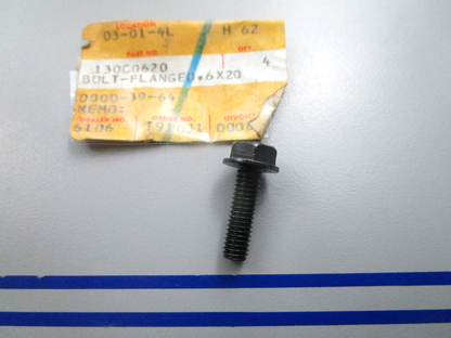 NEW OEM Kawasaki 130C0620 6 x 20 Flanged Bolt 0810