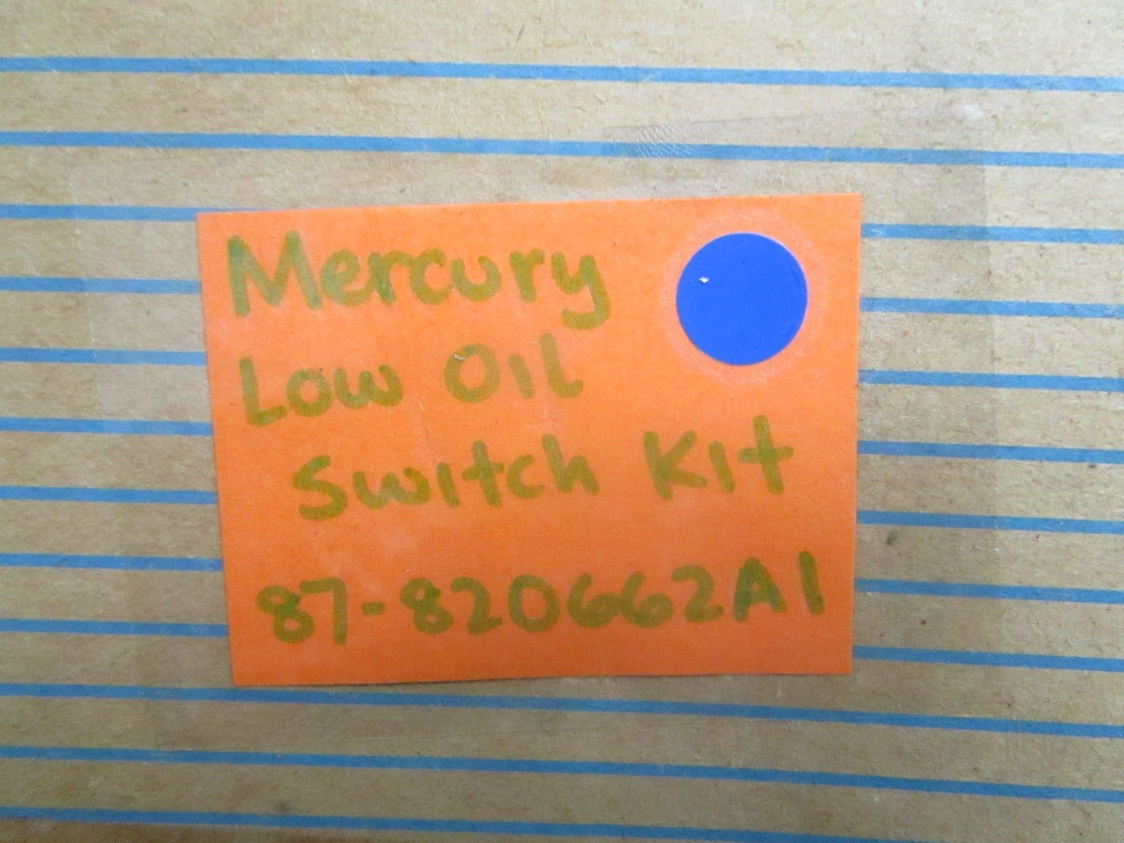 *NEW OEM* 0820 Mercury Quicksilver Low Oil Switch Kit 87-820662A1