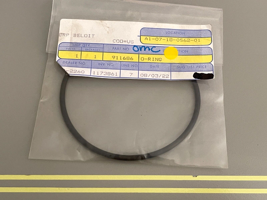 *NEW OEM* 0810 OMC Johnson Evinrude O-Ring 911686 0911686
