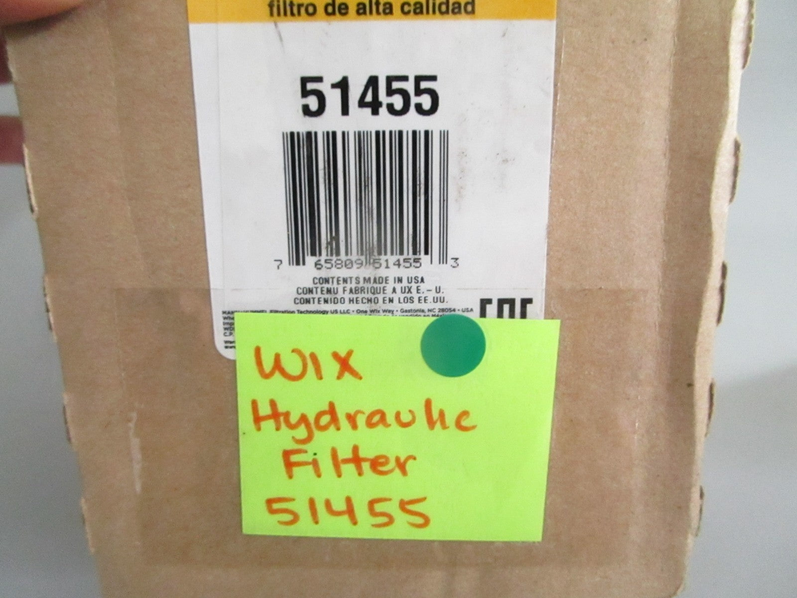 NEW OEM 51455 Wix Hydraulic Filter 0820
