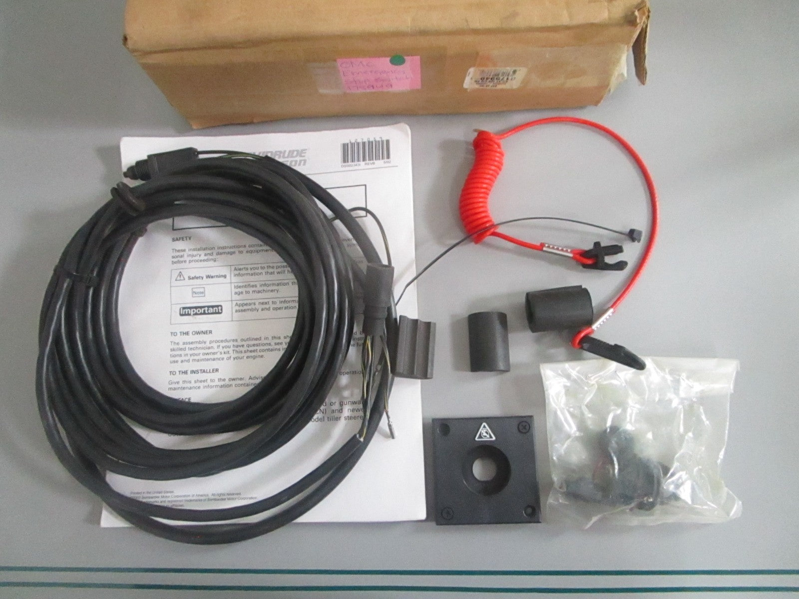 NEW OEM 175949 0175949 OMC Johnson Evinrude Emergency Stop Switch 0820