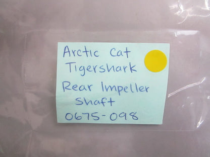 *NEW OEM* 0820 Arctic Cat Tigershark Rear Impeller Shaft 0675-098