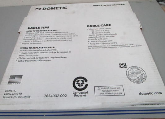 *NEW OEM* 0720 Dometic 16' Xtreme Cable CCX63316