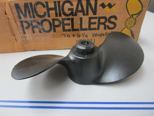 *NEW* 0720 Michigan 3.5- 8hp 9 Spline 7½ x 6¼ Propeller 072021 Replaces: Mercury