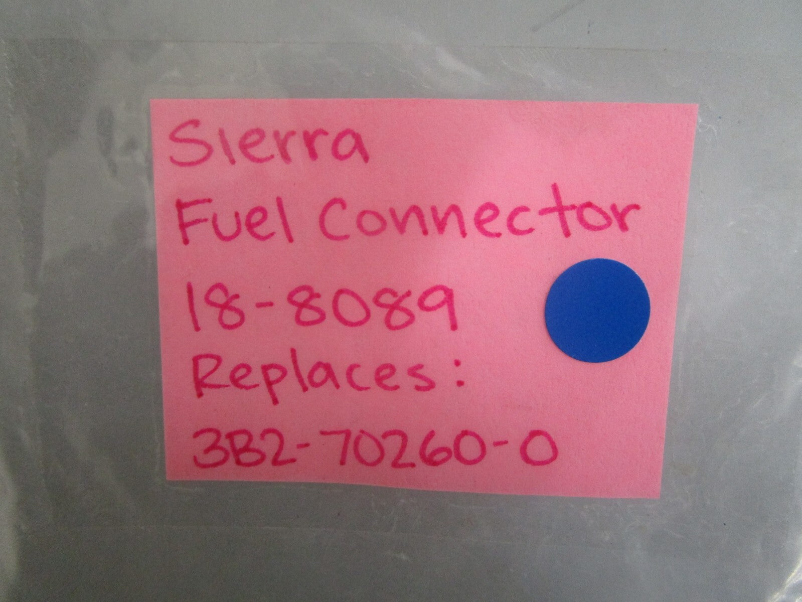 *NEW* 0810 Sierra Fuel Connector 18-8089 Replaces: 3B2-70260-0 3B2702600