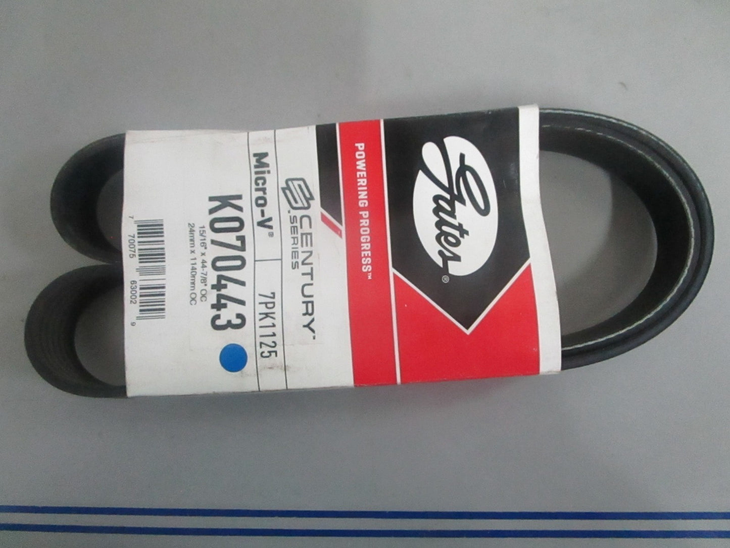 NEW K070443 Gates Century Series Micro-V Serpentine Belt 0820