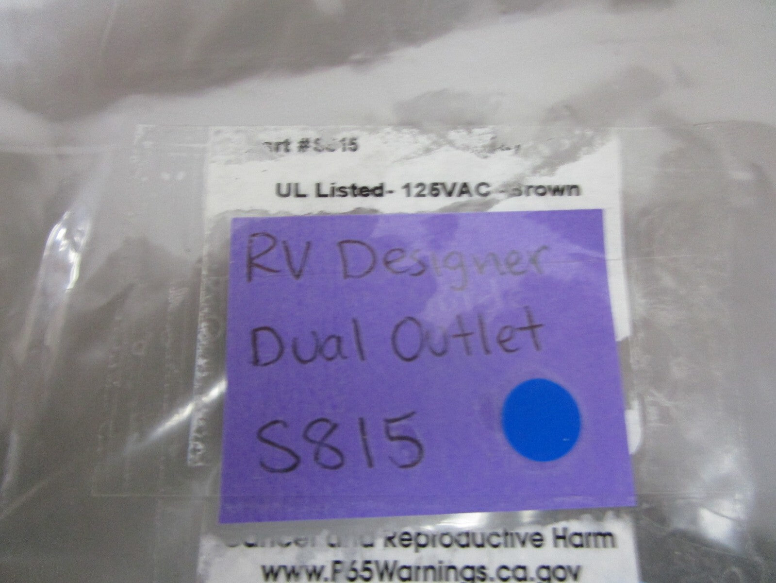 *NEW* 0810 RV Designer Dual Outlet S815