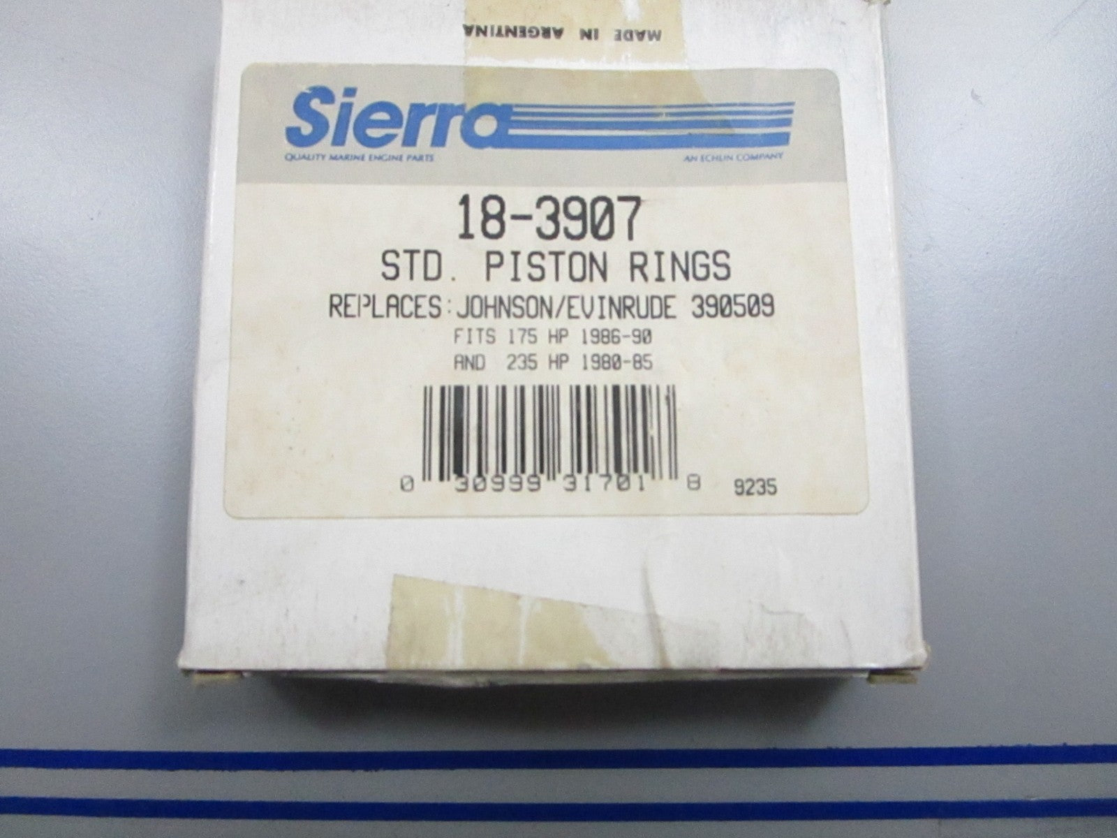 *NEW* 0810 Sierra 2 Piston Ring Set 18-3907 Replaces: 390509
