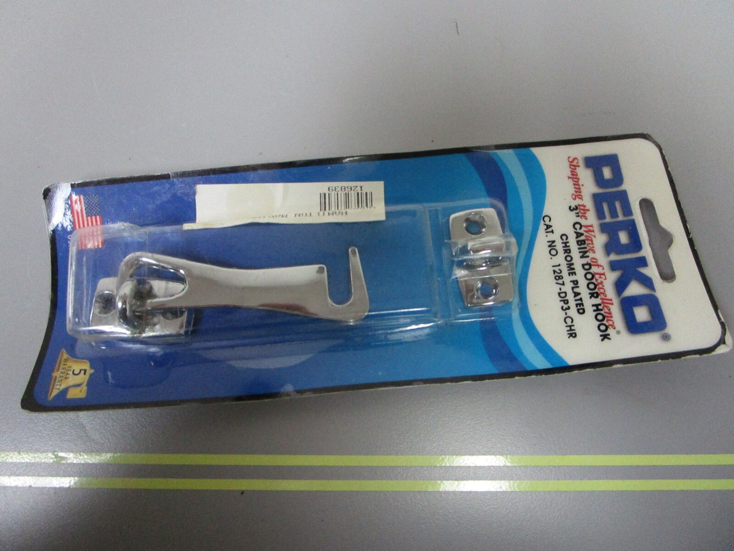 *NEW OEM* 0720 Perko 3" Chrome Cabin Door Hook 1287-DP3-CHR