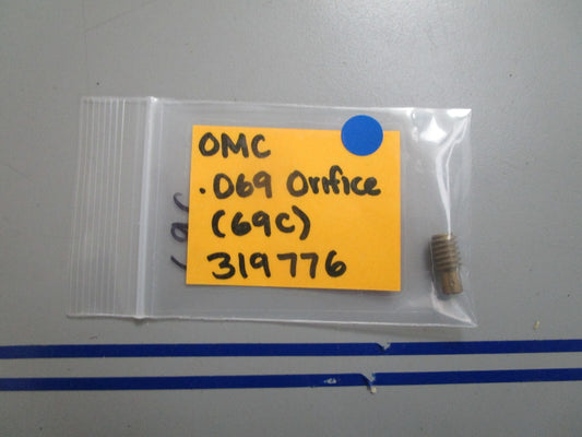 *NEW OEM* 0810 OMC Johnson Evinrude .069 Orifice (69C) 319776 0319776