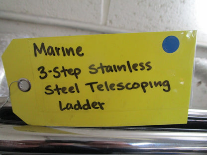 *NEW* 0820 Marine 3-Step Stainless Steel Telescoping Ladder