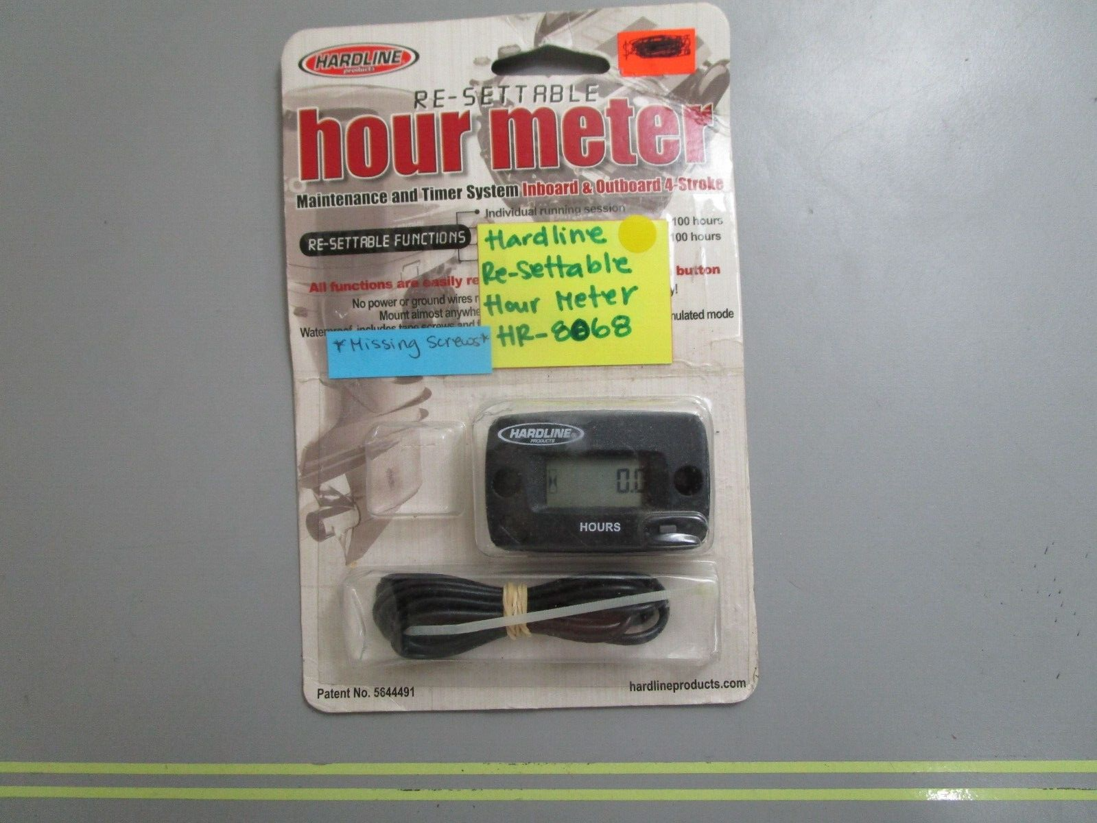 *NEW OEM* 0770 Hardline Re-Settable Hour Meter HR-8068