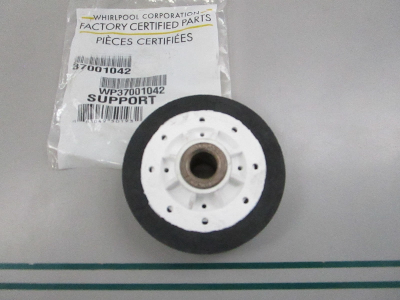 NEW OEM WP37001042 Whirlpool Dryer Drum Roller 0810