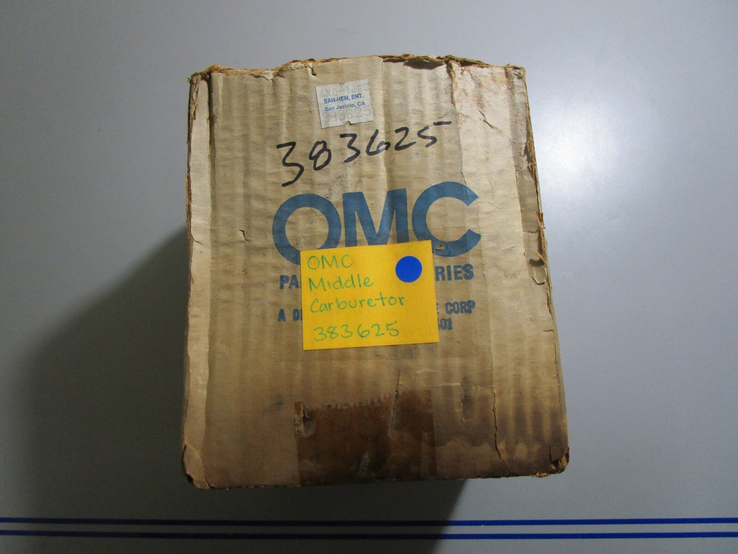 *NEW OEM* 0810 OMC Johnson Evinrude Middle Carburetor 383625 0383625