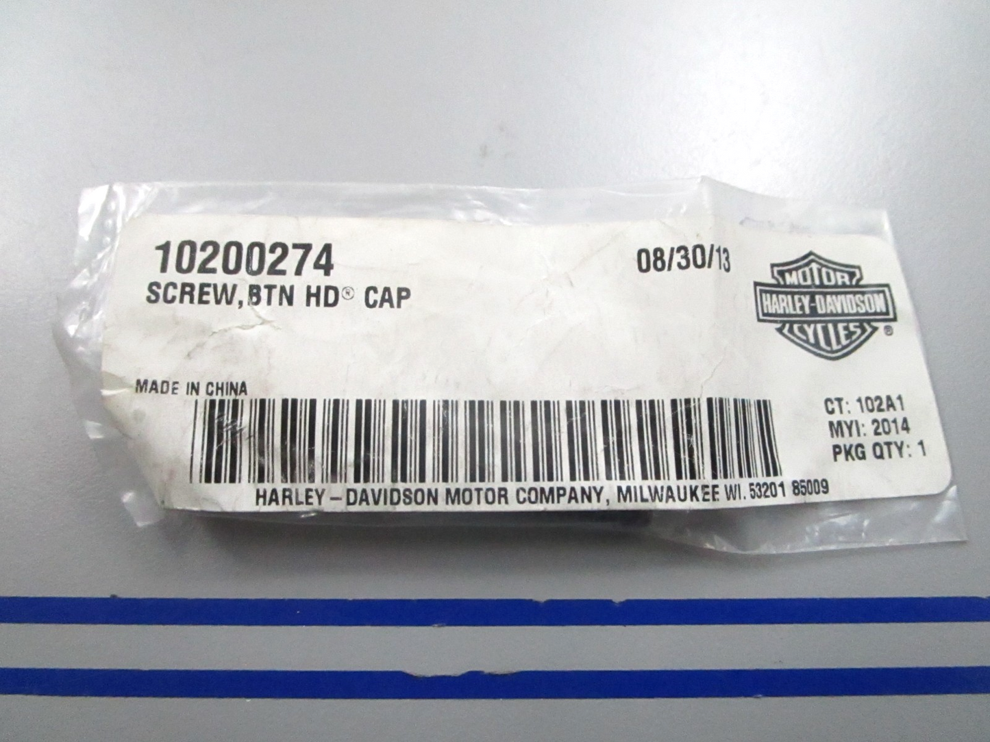 *NEW OEM* 0810 Harley Davidson Button Head Cap Screw 10200274