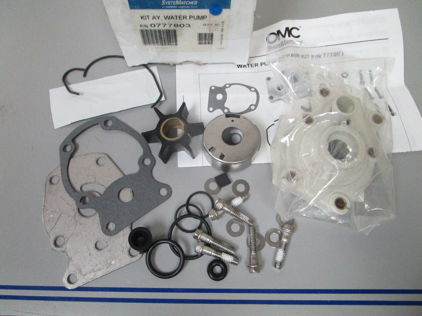 NEW OEM 777803 0777803 OMC Johnson Evinrude Water Pump Kit Assembly 0720