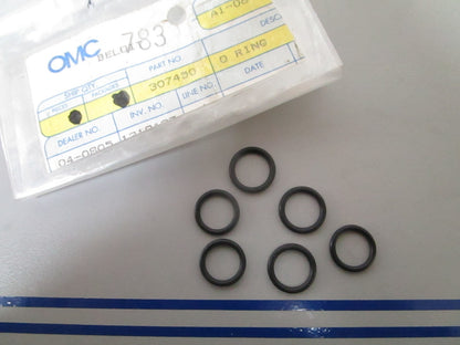 NEW OEM (LOT OF 6) 307450 0307450 OMC Johnson Evinrude O-Ring 0810