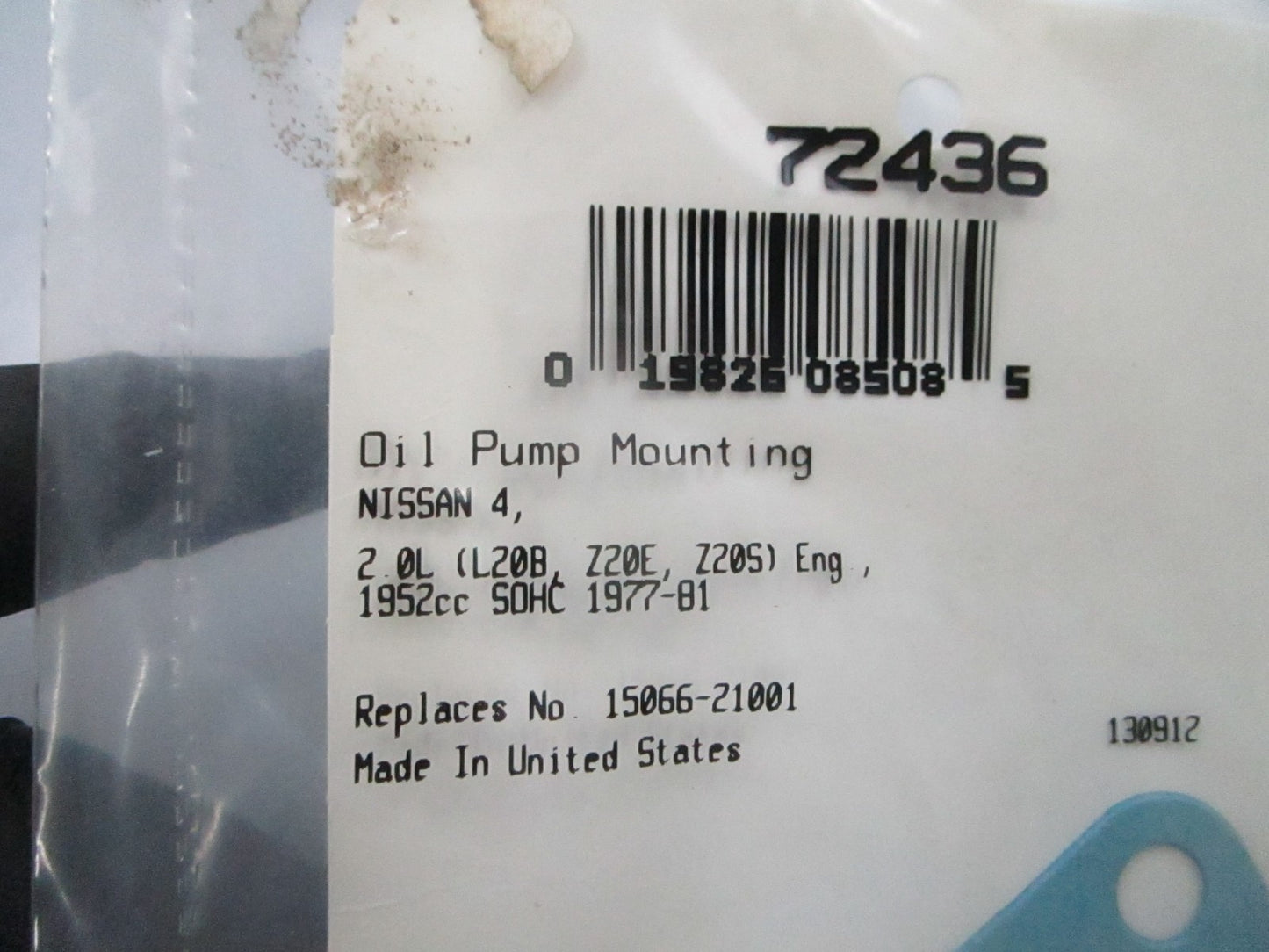 *NEW* 0810 Fel-Pro Oil Pump Gasket 72436