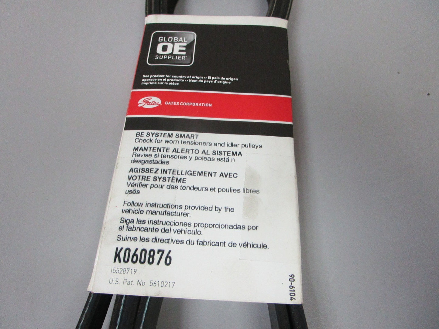 NEW K060876 Gates Micro-V Green Stripe 13/16" x 88 ⅛" Serpentine Belt 0720
