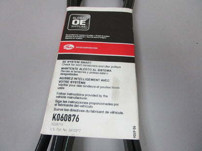 NEW K060876 Gates Micro-V Green Stripe 13/16" x 88 ⅛" Serpentine Belt 0720