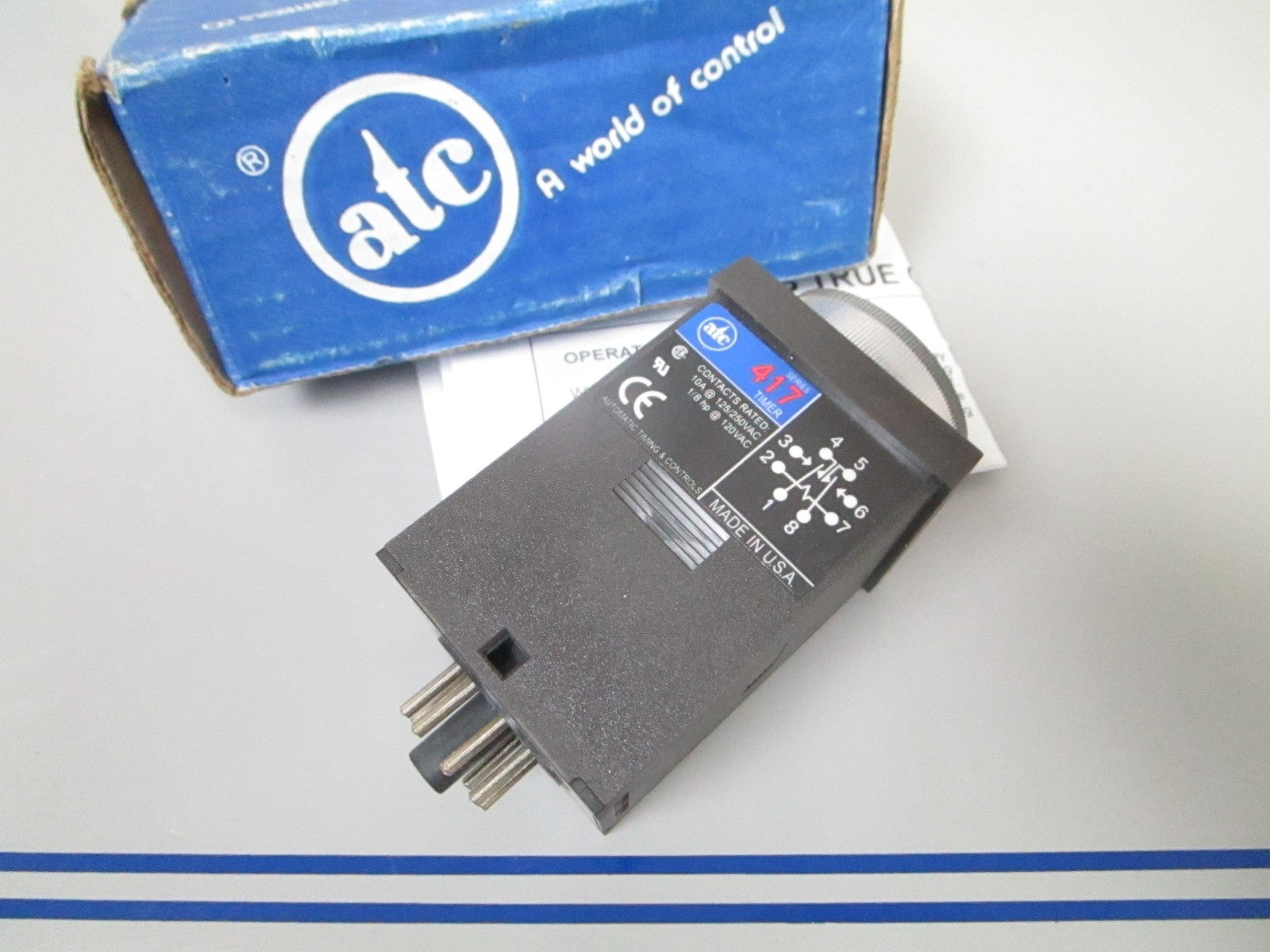 NEW OEM 417B-J01289-00 ATC 417 Series Time Delay Relay Timer 0720