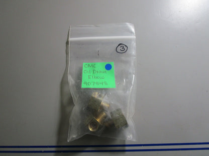 *NEW OEM* 0810 OMC Johnson Evinrude Oil Drain Elbow 907848 0907848