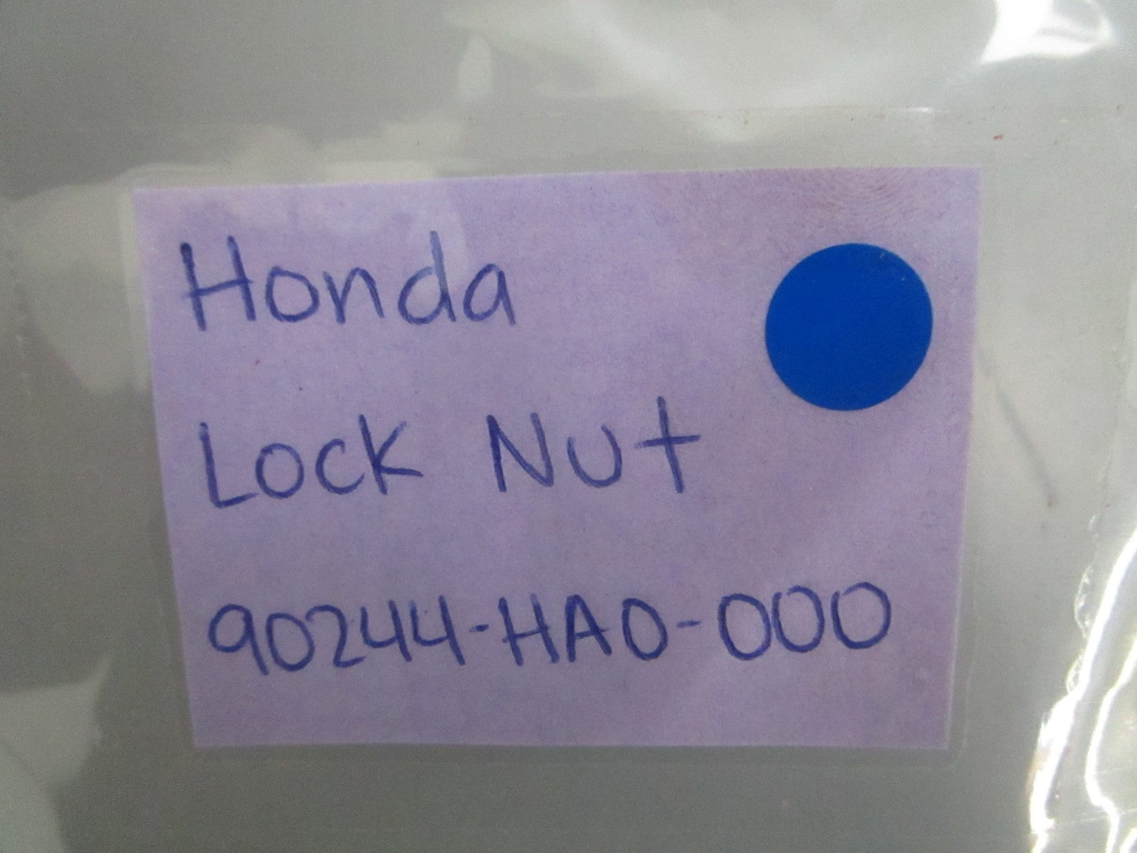 *NEW OEM* 0820 Honda Lock Nut 90244-HA0-000
