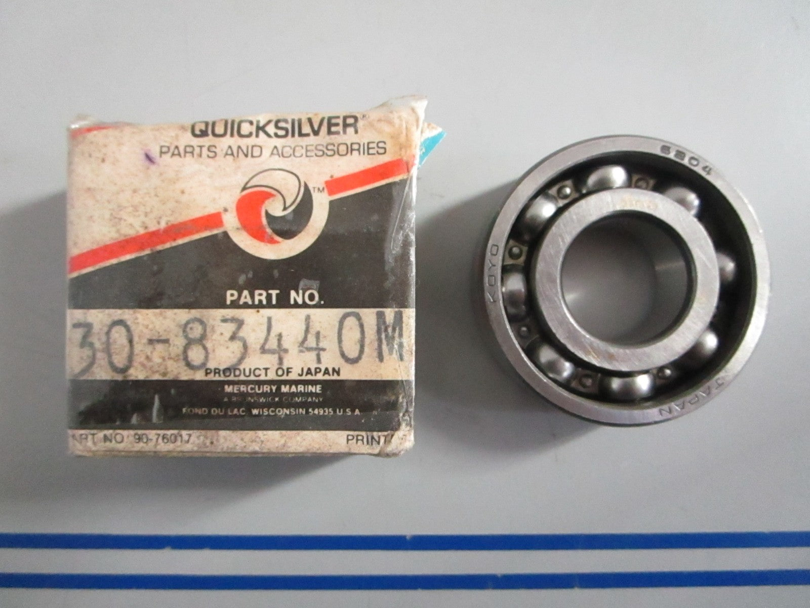 NEW OEM 30-83440M Mercury Quicksilver Ball Bearing 0820