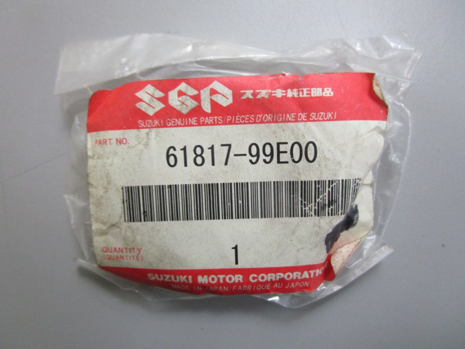 *NEW OEM* 0810 Suzuki Side Cover Plug 61817-99E00