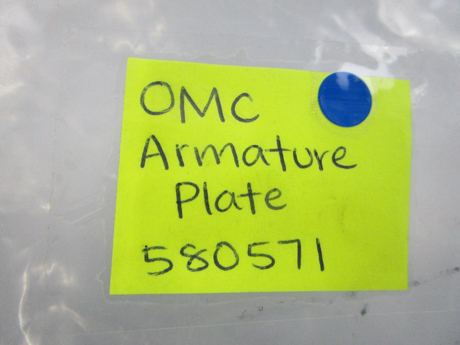 NEW OEM 580571 0580571 OMC Johnson Evinrude Armature Plate 0810