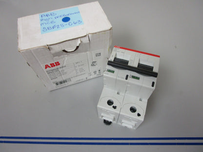 *NEW* 0720 ABB High Performance MCB S802S-C63