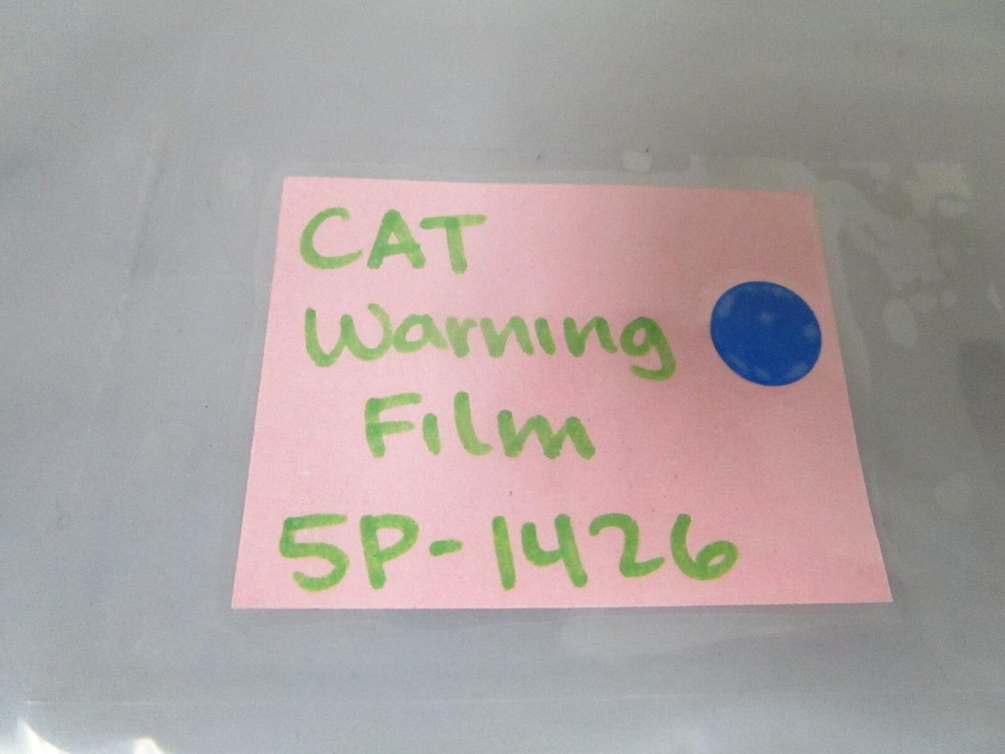 *NEW OEM* 0810 CAT Warning Film 5P-1426