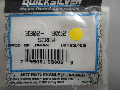 *NEW OEM* 0810 Mercury Quicksilver Screw 3302-9052