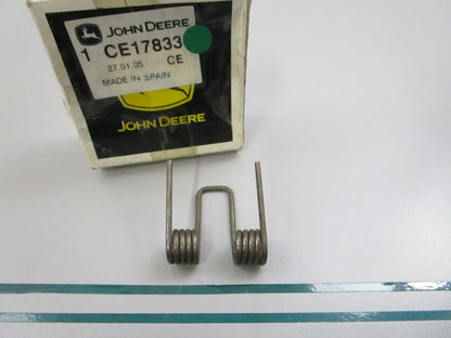 John Deere NEW OEM Torsion Spring CE17833 Construction Equipment NOS 0810