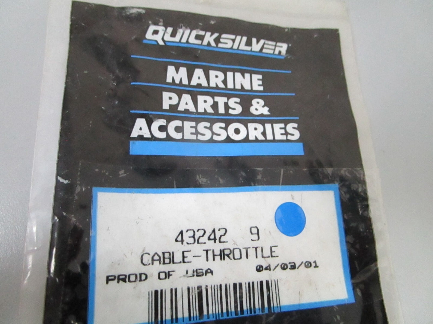 *NEW OEM* 0810 Mercury Quicksilver Throttle Cable 43242 9