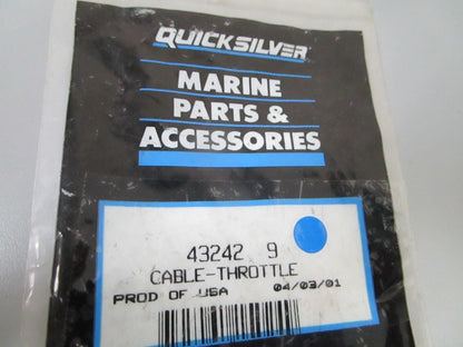 *NEW OEM* 0810 Mercury Quicksilver Throttle Cable 43242 9