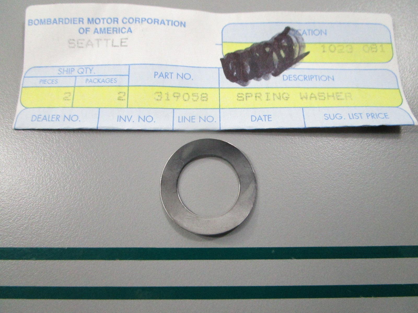 NEW OEM 319058 0319058 OMC Johnson Evinrude Spring Washer 0810