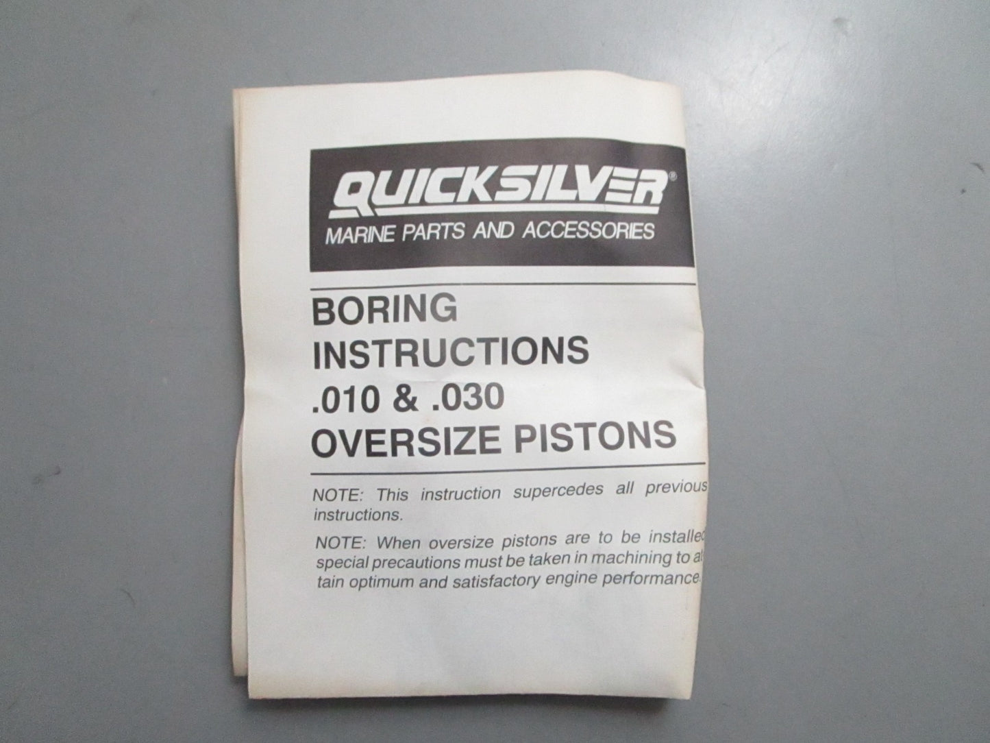 *NEW OEM* 0820 Mercury Quicksilver .030 Piston 700-819409A4