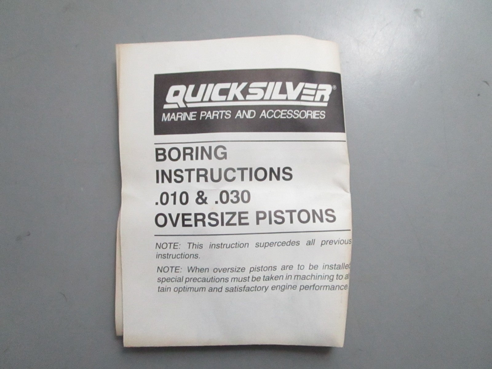 *NEW OEM* 0820 Mercury Quicksilver .030 Piston 700-819409A4