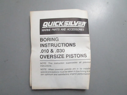 *NEW OEM* 0820 Mercury Quicksilver .030 Piston 700-819409A4