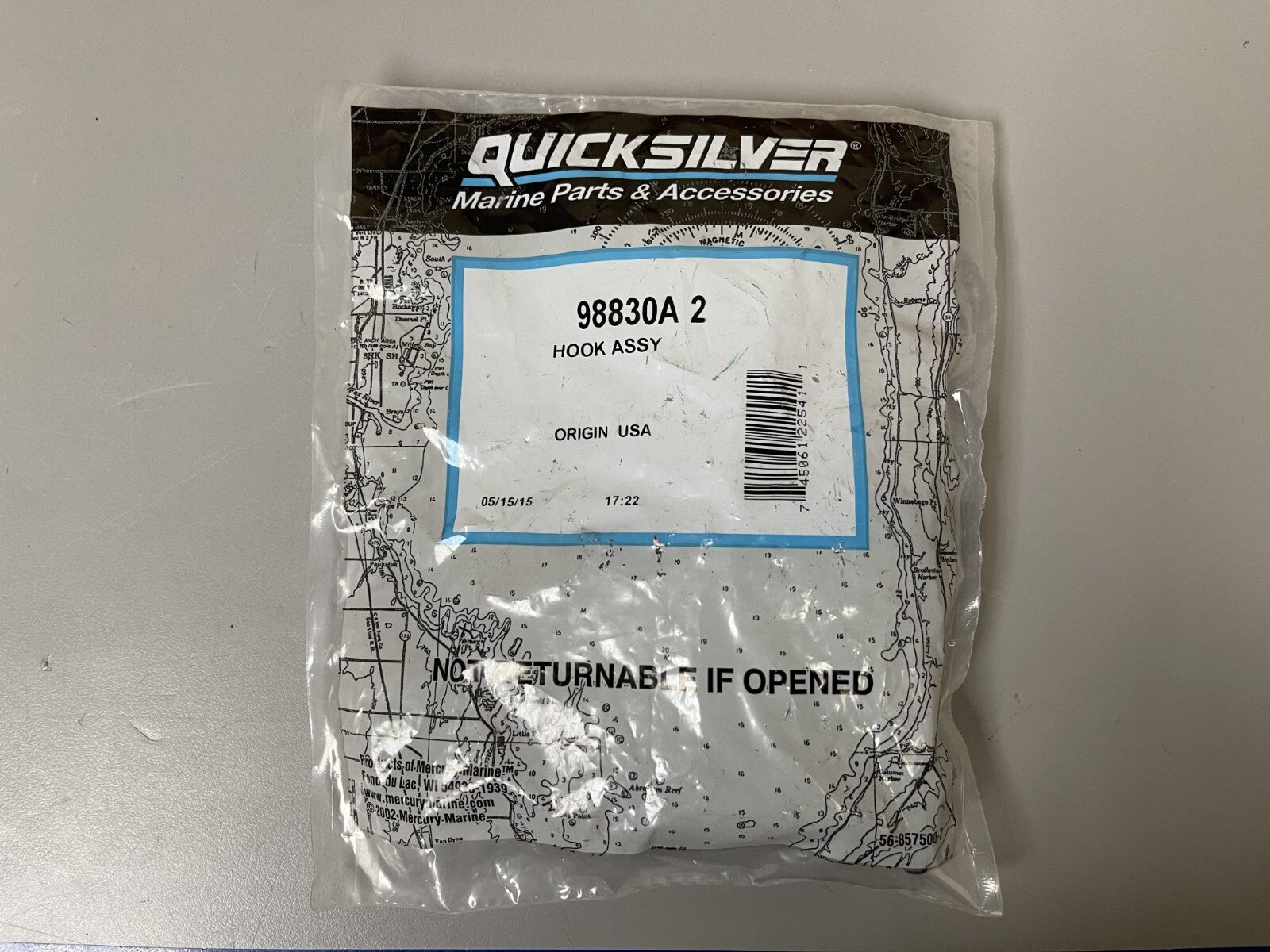 *NEW OEM* 0670 Mercury Quicksilver Hook Assembly 98830A2